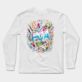 Tie Dye PCA Cute Nurse Day CNA RN Nurse Week Nursing Long Sleeve T-Shirt